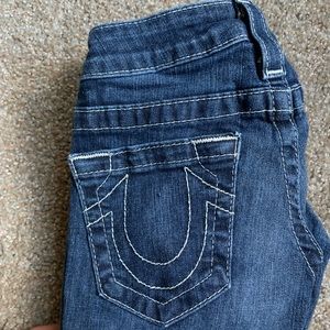 Medium wash true religion skinnies